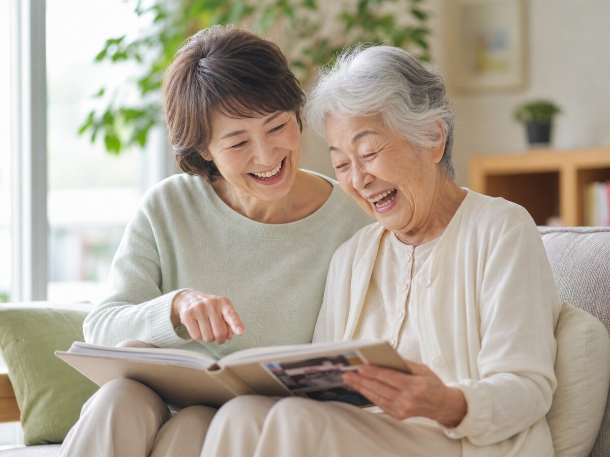 AMILIに通い始めて笑顔が増えた母娘の様子
